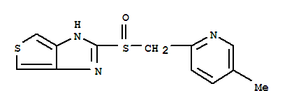1H-噻吩并(3,4-d)咪唑,  2-(((5-甲基-2-吡啶基)甲基)亞硫?；?亞磺酰>)-