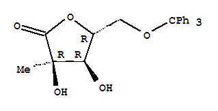 5-O-(三苯甲基)-2-C-甲基-D-核糖酸-gamma-內(nèi)酯