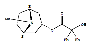 托品醇二苯羥乙酸酯; 8-甲基-8-氮雜雙環(huán)[3.2.1]辛烷-3-基 2-羥基-2,2-二苯基乙酸酯