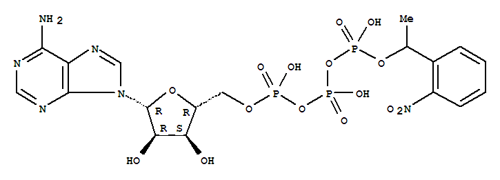 腺苷 5'-(四氫三磷酸酯) P''-[1-(2-硝基苯基)乙基]酯