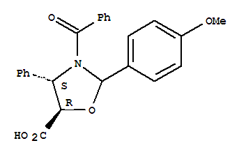 紫杉醇側(cè)鏈; (4S,5R)-3-苯甲酰基-2-(4-甲氧基苯基)-4-苯基-5-惡唑啉羧酸