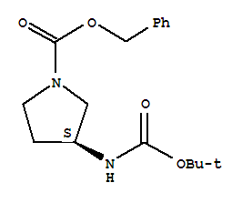 (S)-3-叔丁氧羰基氨基吡咯烷-1-甲酸芐酯