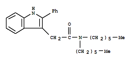 N,N-二己基-2-苯基吲哚-3-乙酰胺