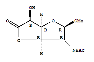 β.-D-呋喃葡萄糖苷糖酮酸, 甲基 2-(乙?；被?-2-脫氧-,   .γ.-內(nèi)酯
