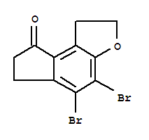 4,5-二溴-1,2,6,7-四氫-8H-茚并[5,4-B]呋喃-8-酮