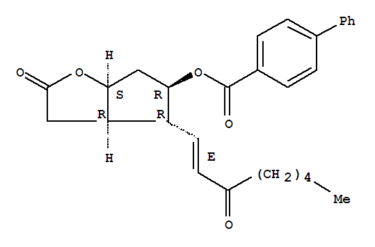 (3aR,4R,5R,6aS)-六氫-2-氧代-4-[(1E)-3-氧代-1-辛烯基]-2H-環(huán)戊并[b]呋喃-5-基 [1,1'-聯(lián)苯]-4-甲酸酯